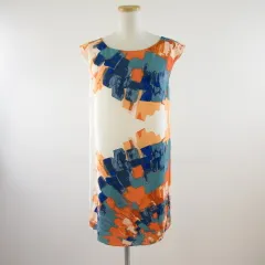 ティビ tibi ワンピース ノースリーブ ミニ シルク ライトベージュ 0 *T705のサムネイル