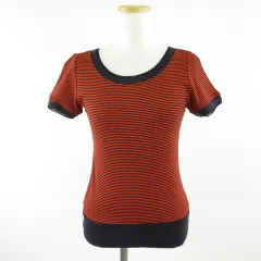 ププラ PUPULA カットソー Tシャツ 半袖 ボーダー 赤 40 *T655のサムネイル