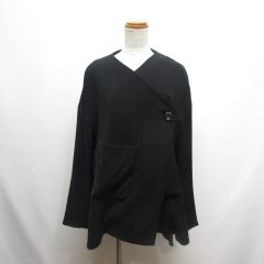 ENFOLD エンフォルド フリルデザイン カーディガン ブラック 38 - メルカリ