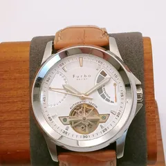 【稼働】0721-1 Furbo design フルボデザイン F5012 メンズ腕時計 自動巻き 裏スケのサムネイル