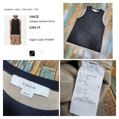 (正規品/新品) Vince ヴィンス ノースリーブ ニット / 韓国国内 店舗 / XS (44)のサムネイル