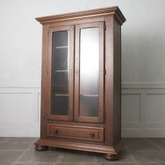 北海道 旭川家具 近藤工芸 (OAK) キャビネット カップボード オーク材