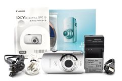 극상품 캐논 Canon IXY DIGITAL 510 IS PC1356 실버 컴팩트 디지털 카메라 원래 상자 포함 #0888A