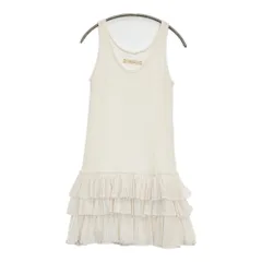 suzuki takayuki frill tank top dress フリルタンクトップドレス ノースリーブチュニック サイズ1 定価50400円 ワンピース アイボリー レディース スズキタカユキ【中古】6-0707S♪のサムネイル
