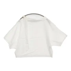 VERMEIL par iena アシンメトリーリボンブラウス 定価22000円 レーヨンコットンリネン ブラウス シャツ 25SS ホワイト レディース ヴェルメイユパーイエナ【中古】6-0707S♪のサムネイル