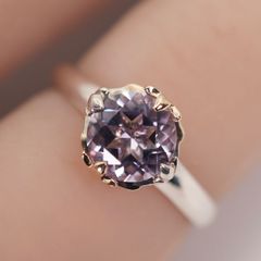 美品 GSTV K18 クロス ブラウンダイヤ ネックレストップ/25-2920