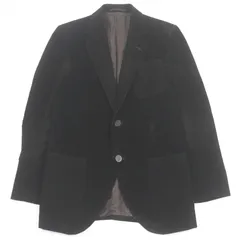 【ドンドン見直し】美品□GUCCI グッチ クレストロゴボタン 裏ディアマンテ柄 シングル コーデュロイジャケット ブラウン 46 メンズのサムネイル