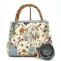 GUCCI 美品 グッチ フローラ GG ショルダーバッグ 花柄 イエロー 黄色
