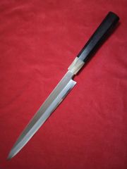 城山刃物製作所(堺業務用刃物メーカー直売)尺 柳刃 白二鋼 木戸仕上げ