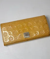 CLATHAS クレイサス ベージュ カメリア エナメル 長財布のサムネイル