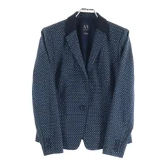 Armani Exchange (アルマーニ エクスチェンジ) ポリエステル コットン ドット柄 1Bテーラードジャケット グリーン系 レディースのサムネイル