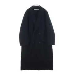 Acne Studios (アクネ ストゥディオズ) Single-breasted wool coat ウール コート ブラック B90768のサムネイル