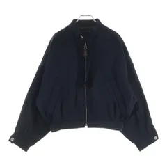 LOUIS VUITTON (ルイヴィトン) アジャスタブルディテール サテンボンバージャケット ジップアップ ブルゾン アセテート レーヨン ブラック RW221W IW3 FMJA36のサムネイル