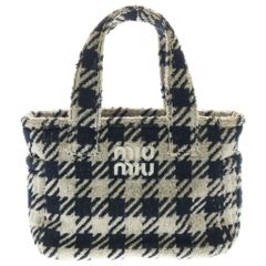 Miumiu】チェック柄IVYトートバッグ - メルカリ
