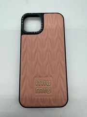 【超美品】 MIUMIU ミュウミュウ ロゴ スマホケース iPhone13・14  P3480のサムネイル