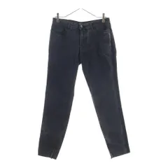 DOLCE & GABBANA (ドルチェアンドガッバーナ) Denim Pants 裾ジップ ロゴプレート デニムパンツ グレーのサムネイル