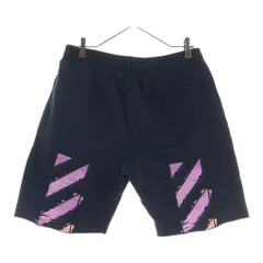 OFF-WHITE (オフホワイト) 21SS Marker Sweat Shorts スウェットハーフパンツ ショーツ ブラック OMCI006R21FLE002のサムネイル