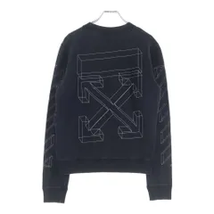 OFF-WHITE (オフホワイト) 18AW 3D Line Crewneck クルーネックスウェットトレーナー ブラック OMBA025E18192002のサムネイル