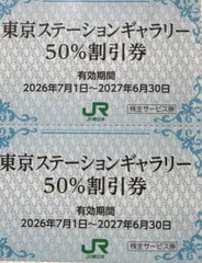 東京ステーションギャラリー割引券　2枚のサムネイル