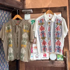 チャイハネ 刺繍 シャツ 羽織り ソリハンシャツ 半袖のサムネイル
