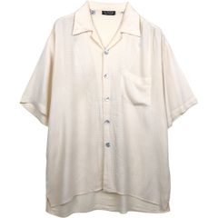 SAVOY CLOTHING ハンドステッチ オープンカラーシャツ WHITE - メルカリ