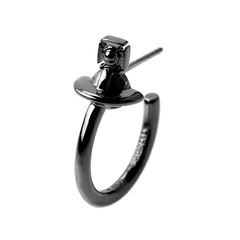 Vivienne Westwood フープピアス 片耳用 ブラック - メルカリ