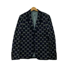 18AW GG Jacquard Jacket 50 ネイビーのサムネイル