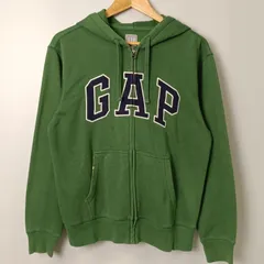 ギャップ Gap ロゴフリースジップアップパーカー 【S】 グリーン／緑色のサムネイル
