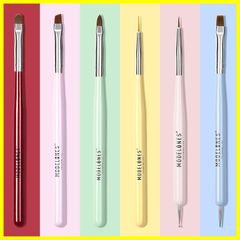 [Brand New & Unused] Nail Art Design Pen Painting Tool Set including Nail Dot Pen, Nail Art Line Brush, Builder Glue Brush, Gel Nail Brush Set, Nail Brush Set, Modelones