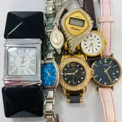 A【まとめ売り】Folli Follie フォリフォリ WF0B048BS CITIZEN シチズン Q&Q Nattito フィールドワーク Amie アミエ BENRUS ベンラス Belami ゴールドカラー ペンダントウォッチ 動作未確認 ジャンク品のサムネイル