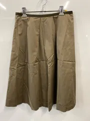 PC172⚫︎UNTITLED⚫︎アンタイトル⚫︎スカート⚫︎フレア⚫︎綿混⚫︎レディース⚫︎size2（M）カーキ⚫︎日本製のサムネイル