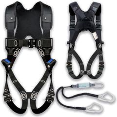 【新品】[Blessing YC] フルハーネス 安全帯 新規格 墜落制止用器具 安全帯フルハー 2丁掛け 全方位保護フルハーネス ランヤード一体型セット ワンタッチバックル アジャスタブルノブ 落下防止 TIIS技術認証 全身保護 電気工事 3796b3e6