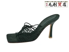 ボッテガ ヴェネタ BOTTEGA VENETA ラフィア グリーン サイズ35 22.0ｃｍ レディース 【中古】ヒールのサムネイル