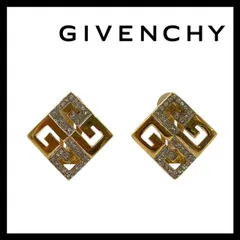 【GIVENCHY】Gロゴ イヤリング ラインストーン ゴールド/金カラー ヴィンテージ ジバンシー/ジバンシイ/ジバンシィ (MM-824)のサムネイル