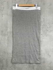Calvin Klein カルバンクライン リブ タイト スカート sizeS/ライトグレー ■◇ レディースのサムネイル