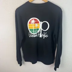 ocean pacific オーシャンパシフィック スウェット バックプリント ブラック メンズ 古着 アメカジ レトロのサムネイル