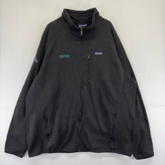古着 パタゴニア patagonia フリース ジャケット フルジップ 大きいサイズ ベターセーター ワンポイントロゴ 2XL  ブラック メンズのサムネイル