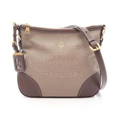 PRADA 人気モデル キャンバス レザー 美品 - メルカリ
