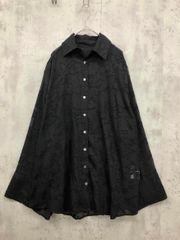 キューバベラ 古着 シャツ 南国 リゾート ブラック 総柄 シンプル L 