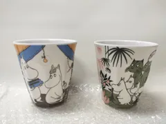 ムーミン メラミンカップ 300ml 2個セット MY HOUSE ジャングル柄 新品のサムネイル