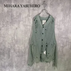 『MIHARA YASUHIRO』ミハラヤスヒロ（46）Bleached Knit Cardigan ダメージ ニットのサムネイル