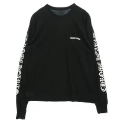 CHROME HEARTS クロムハーツ（原本無） CH L/S T-SHIRT バック スクロールロゴ アームCHロゴ プリント 長袖 Tシャツ ロンT ブラック ブラック系 XL【中古】のサムネイル