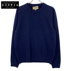 GUCCI　グッチ　694786 ネイビーウール100 パッチ ニット セーター　Lのサムネイル