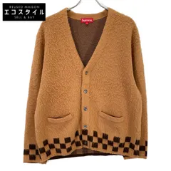 Supreme　シュプリーム　21SS ブラウン brushed checkerboard cardigan　Mのサムネイル