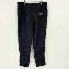 Reebok　リーボック　トラックパンツ/ジャージパンツ　黒　ブラック　Mサイズ　古着のサムネイル