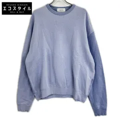 UNUSED　アンユーズド　US2367 パープル SWITCHING CREWNECK SWEATSHIRT 裏起毛スウェット　2のサムネイル