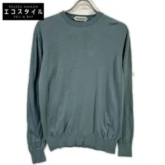 UNITED ARROWS　ユナイテッドアローズ　ブルー ハイゲージ クルーネックニット　Mのサムネイル
