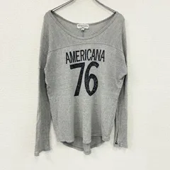 Americana　アメリカーナ　長袖Tシャツ/ロンT　灰色　グレー　古着のサムネイル