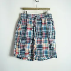 美品 25SS ADAM ET ROPE HOMME アダムエロペ オム パッチワーク マドラスチェック イージー ショーツ ショート パンツ マルチ M 4770Q★4のサムネイル
