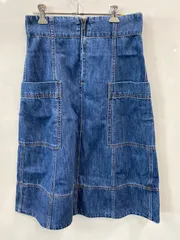 PC180⚫︎NANO⚫︎ナノ⚫︎スカート⚫︎フレア⚫︎ロング⚫︎デニム⚫︎綿100%⚫︎レディース⚫︎size38⚫︎（M）⚫︎青のサムネイル